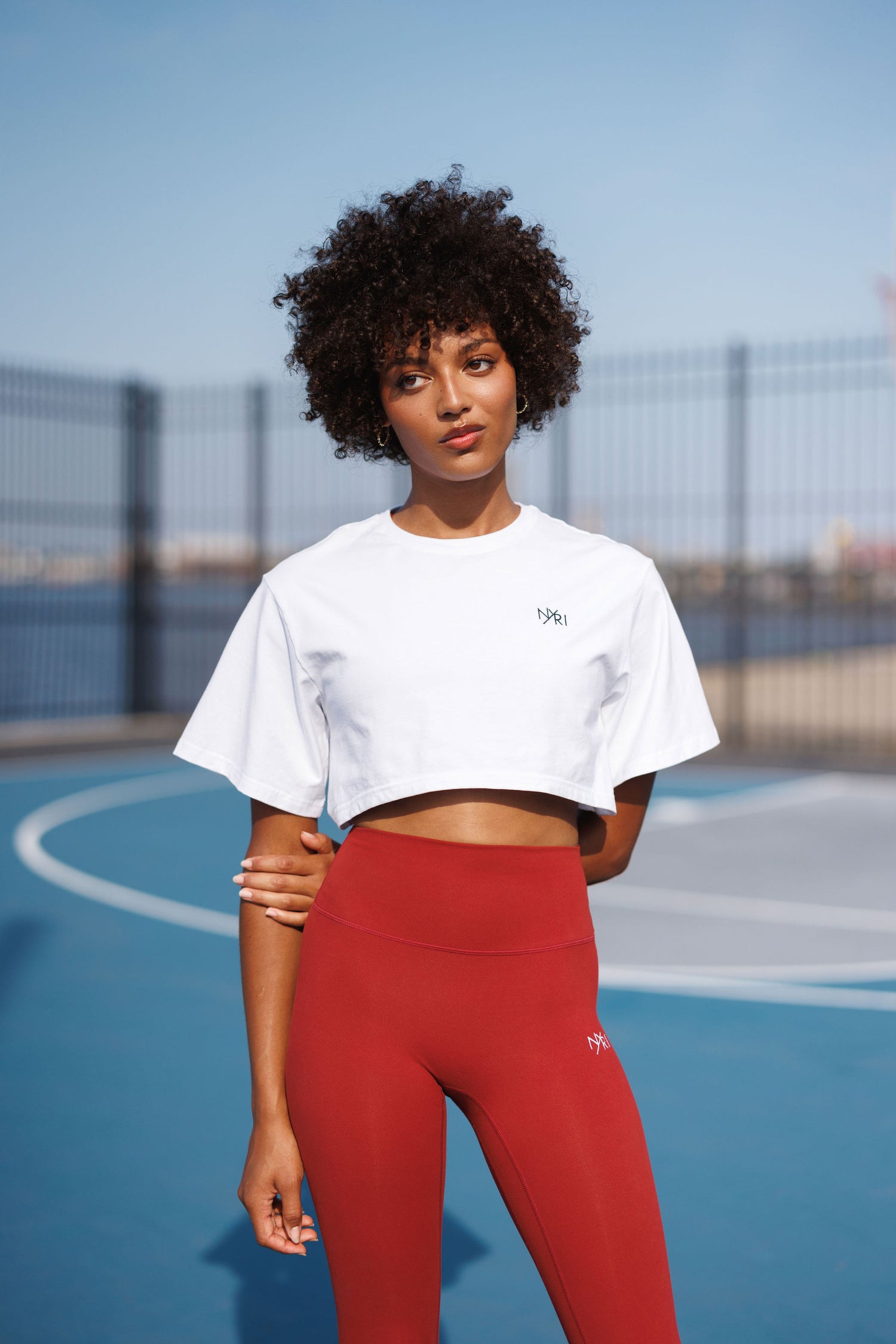 Oversized Crop Top for gym, yoga and pilates