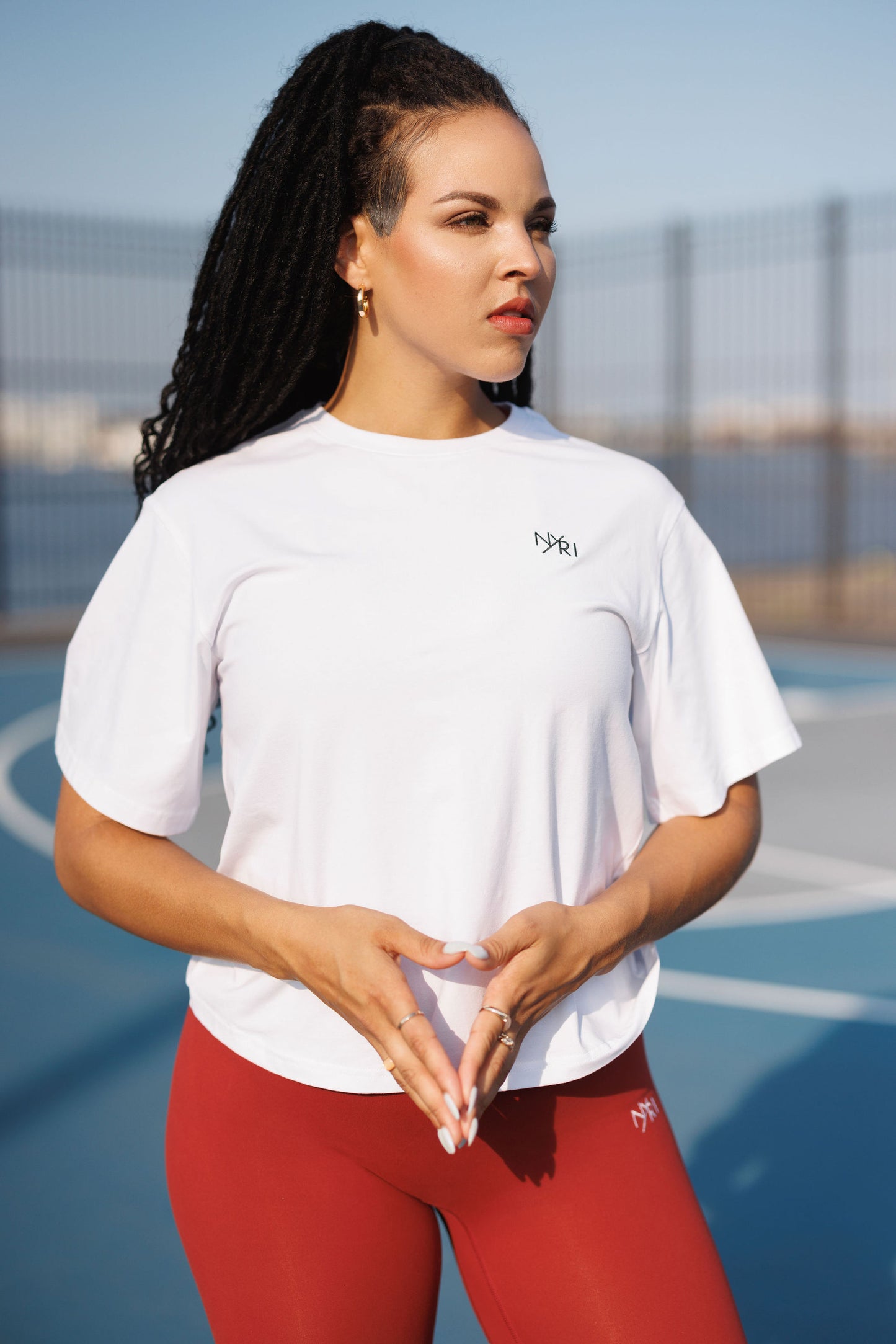 Oversized T-shirt and Top for gym, yoga and pilates